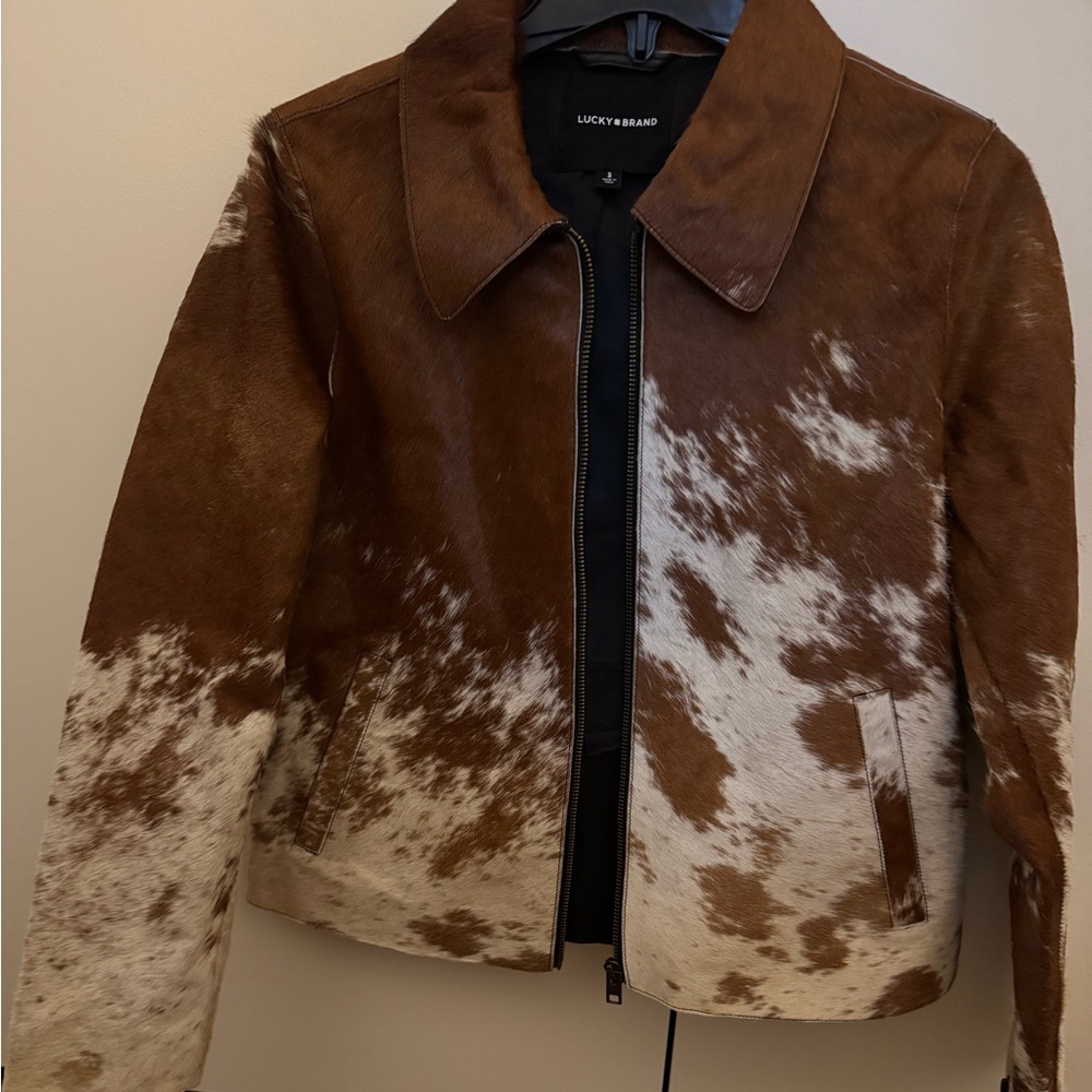 Lucky Brand Cowhide Leather Jacket